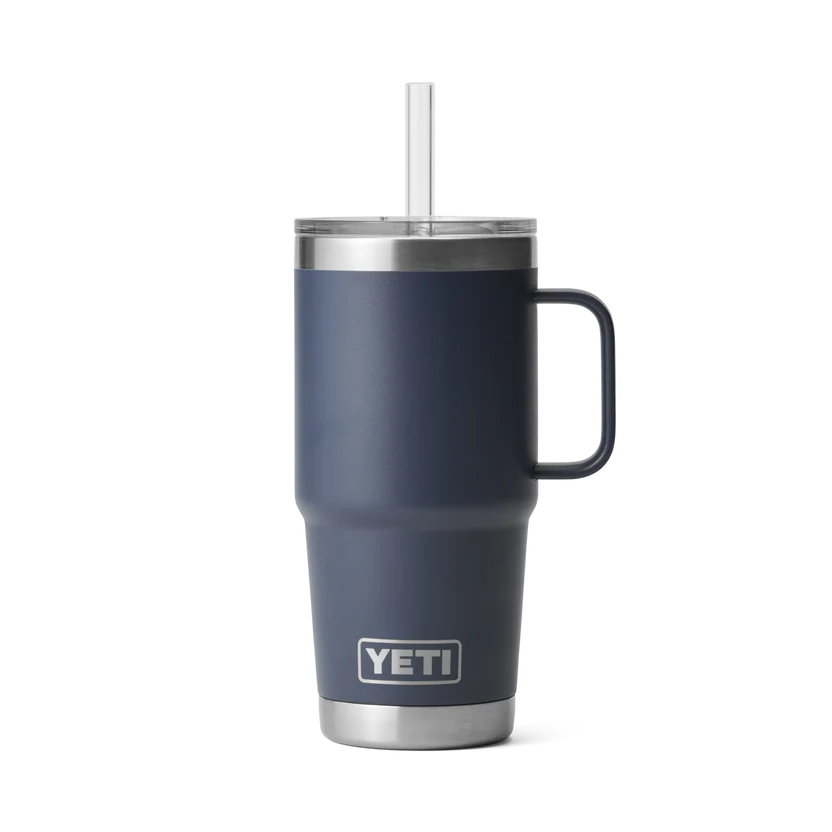 YETI Rambler Trinkbecher mit Strohhalmdeckel