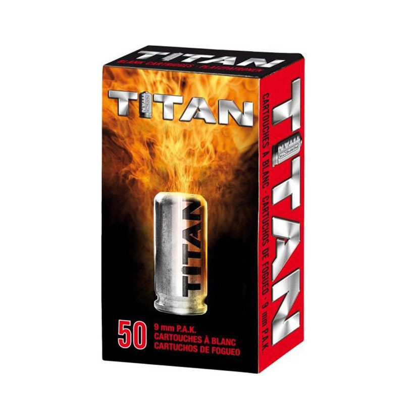PERFECTA Titan Platzpatronen 9mm P.A.K. 50er-Pkg.