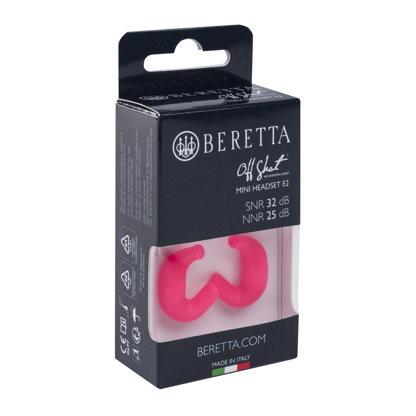 BERETTA Ohrstöpsel Mini Headset E2 Fuchsia