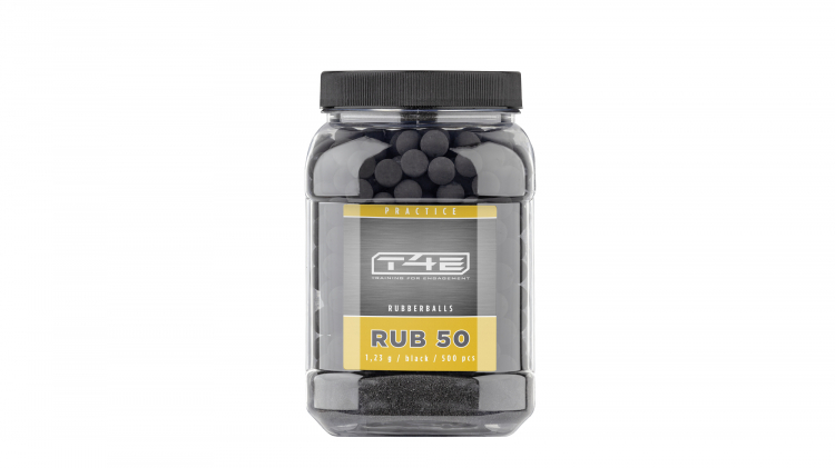 T4E RB PRAC-Series 50 Rubberballs Cal.50 ,500er schwarz