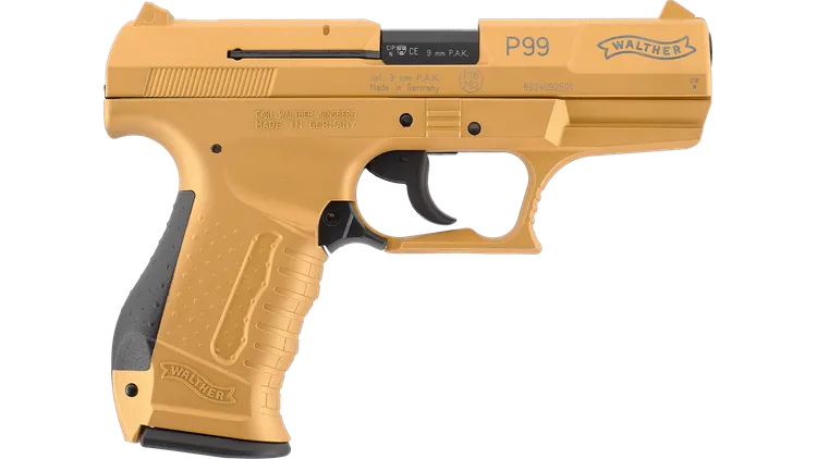 WALTHER P99 Sonderedition Glacier Gold 9mm P.A.K. 