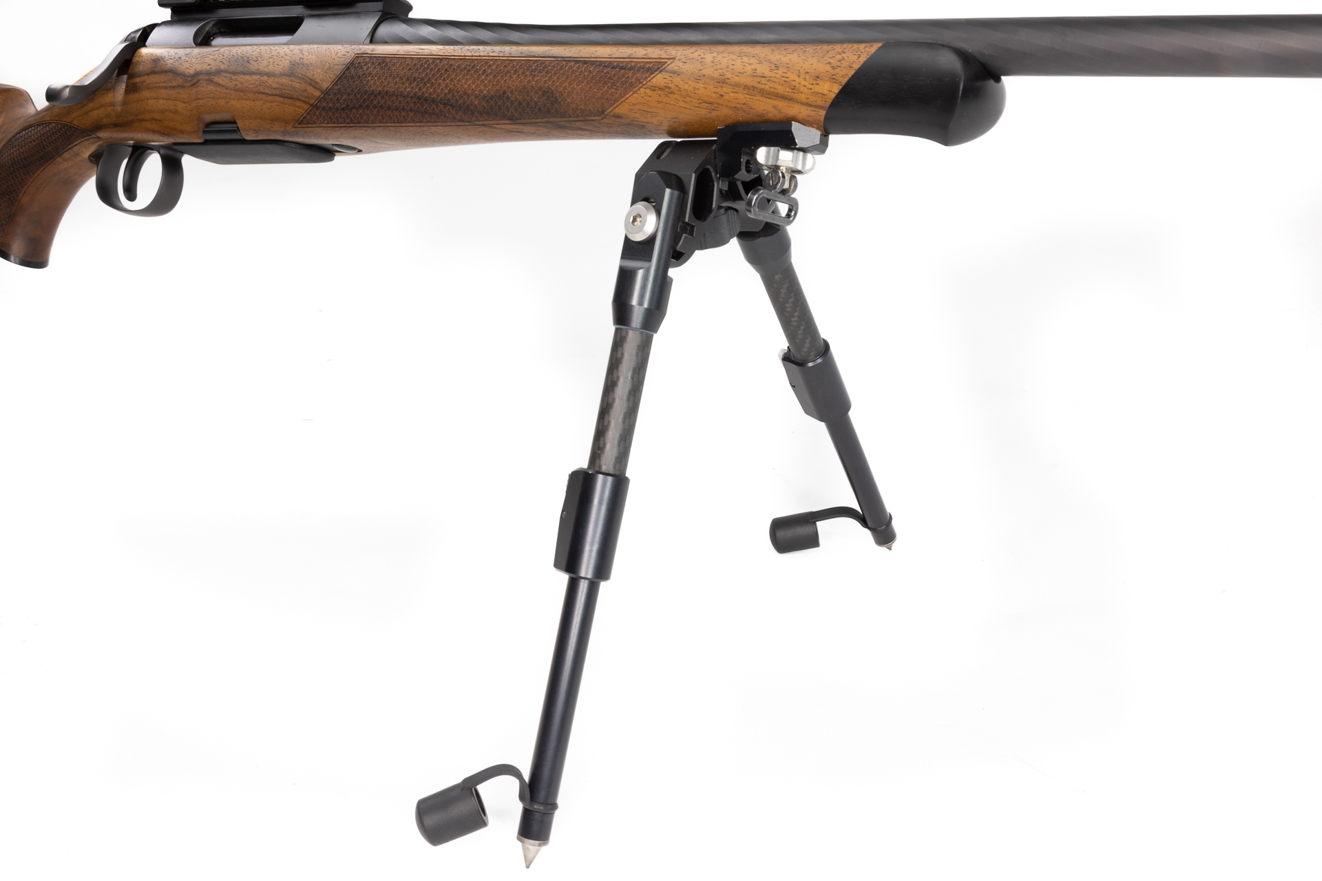 gebr. STEYR SM12 Goiserer mit Innomount mont. SWAROVSKI DS 5-25x52P und Bone Carbon-Zweibein, .308 Win. Zustand: Sehr gut