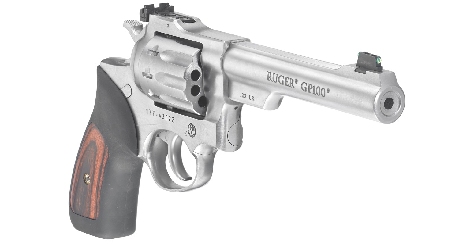 RUGER Revolver GP100 LL14cm .22 lr. stainless