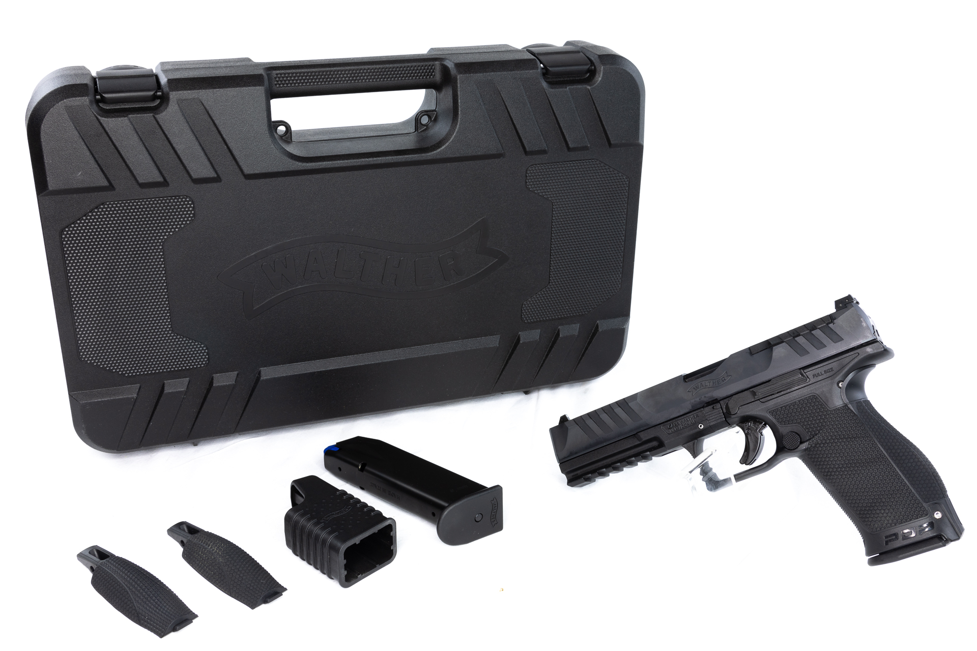 gebr. WALTHER PDP Full Size 5"Lauf in der Originalbox mit Ladehilfe und Reservemagazin, Zustand: Neuwertig, NPR: 890,00